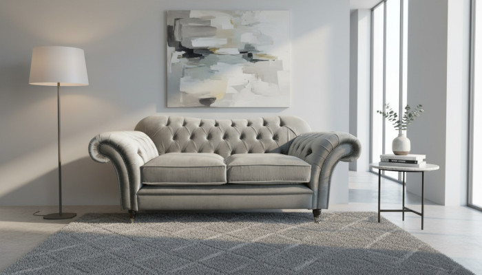 Chesterfield Włókienniczy Sofa 2 miejsce siedzące Sofa Luksusowa Podkładka Sofy Design Sofy Tkaninowe Nowość
