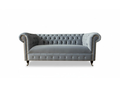 Chesterfield Sofa Couch Podkładka Materiał Skóra Włókienniczy Kanapy Deko Ustawić
