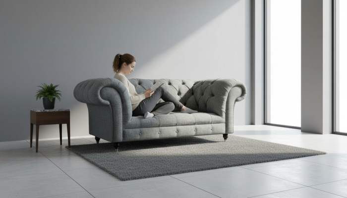 Chesterfield Design Luxury Podkładka Sofa Kanapa Siedziba Ustawić Skórę Włókienniczą Sofy