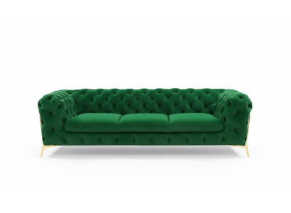 Sofa 3 miejsce do siedzenia Design Sofy Podkładka Couchen Skóra Relaks Chesterfield Siedziba Meble
