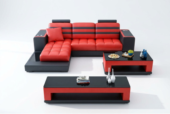 Narożnikowa kanapa Podkładka Ustawić Żywy krajobraz Designerska sofa w kształcie litery L Narożnikowa kanapa luksusowa