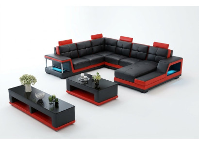 Żywy krajobraz U Form Narożnikowa kanapa stolik kawowy Kredens Design Duża Sofa Nowość
