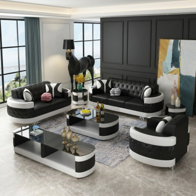 Nowoczesny Luksusowy Zestaw sofowy 3+2+1 miejsce do siedzenia Zestaw Design Sofa Podkładka Kanapy Kanapa Nowość
