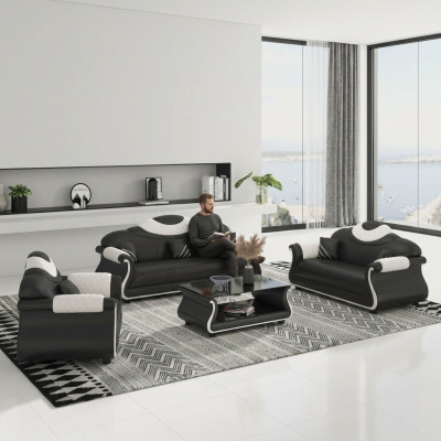 Zestaw sofowy 3+2+1 miejsce do siedzenia Ustawić sofy 3 sztuki. Żywy krajobraz Sofa Couch Podkładka