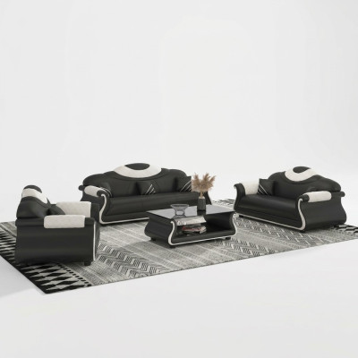 Zestaw sofowy 3+2+1 miejsce do siedzenia Ustawić sofy 3 sztuki. Żywy krajobraz Sofa Couch Podkładka