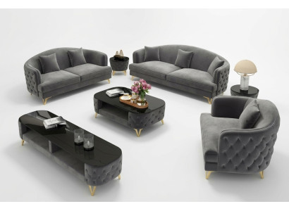 Luksusowy Zestaw sofowy Kanapa Zestaw Podkładek Siedziba Sofa Obcios 321 Siedziba 3-częściowa.