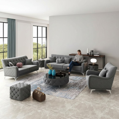 Zestaw sofowy 7 sztuk. Zestaw Sofa miejsce do siedzenia, stolik kawowy Couch Modern Sofas Velvet Sofa Nowość