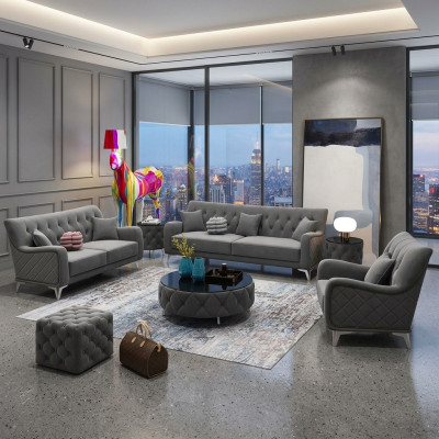 Zestaw sofowy 7 sztuk. Zestaw Sofa miejsce do siedzenia, stolik kawowy Couch Modern Sofas Velvet Sofa Nowość