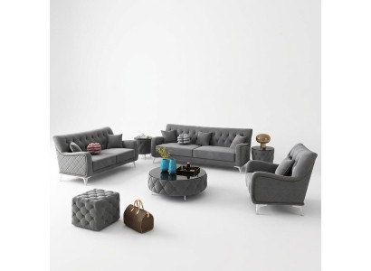 Zestaw sofowy 7 sztuk. Zestaw Sofa miejsce do siedzenia, stolik kawowy Couch Modern Sofas Velvet Sofa Nowość