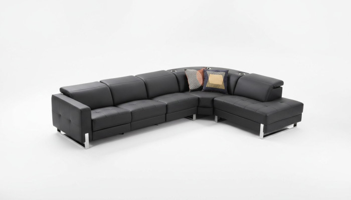 Luksusowa Sofa Skórzana Sofa w kształcie litery L Żywy krajobraz Ustaw Design Nowoczesna Sofa Narożnikowa kanapa