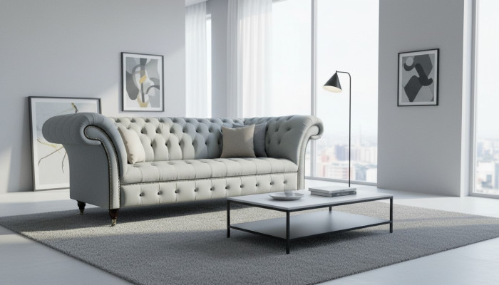 Sofa Kanapa Podkładka Ustawić Siedziba Sofy Kanapy Chesterfield 3 miejsce siedzące