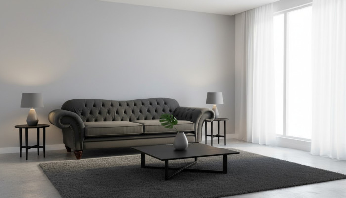 XXL Chesterfield Sofa 4 miejsce do siedzenia Sofa Podkładka Siedziba Ustawić Skórę Włókienniczą