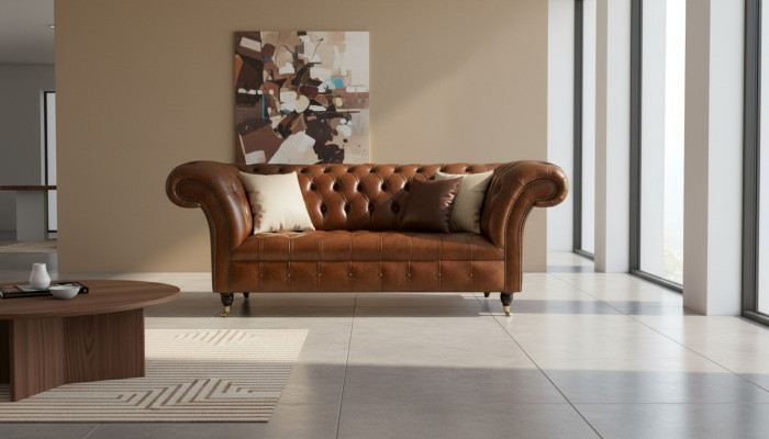 Chesterfield Sofa 2 miejsce do siedzenia Podkładka Designerskie Kanapy Sofy Ustawić Sofę #325 Nowość