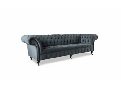 Chesterfield Skóra Podkładka Luksusowa Sofa Design Couch Klasyczny Wystrój Sofy