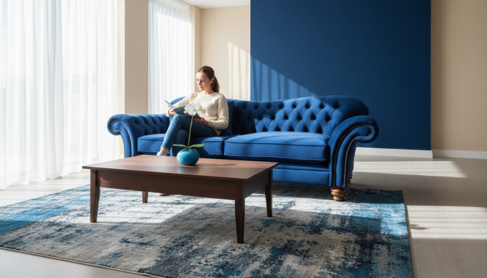 xxl Duża Sofa Couch Chesterfield 240cm Podkładka Sofy 4 miejsce do siedzenia Skóra