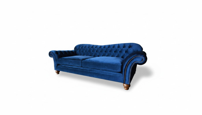 xxl Duża Sofa Couch Chesterfield 240cm Podkładka Sofy 4 miejsce do siedzenia Skóra