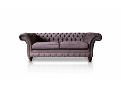 Chesterfield Couch Podkładka Classic Skóra Włókienniczy 3 miejsce do siedzenia Sofa trzyosobowa