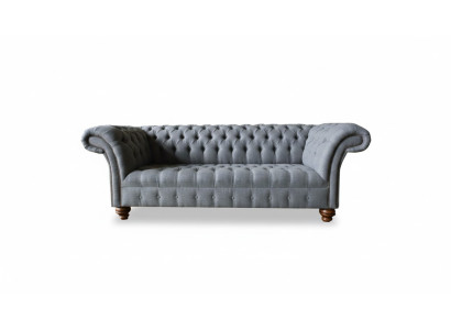 Sofa Trzyosobowa Podkładka Design Sofa 3-osobowa Siedziba Sofy Pokój Szary