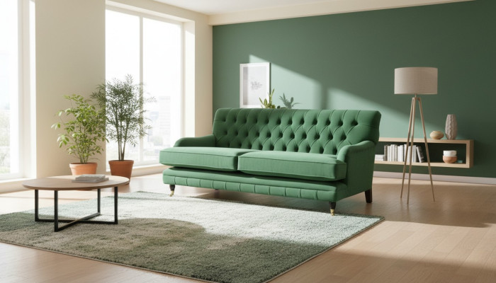 Chesterfield Designer Meble Wysokiej jakości materiał na podkładkę trzyosobową kanapę