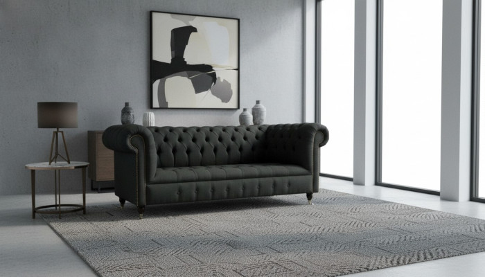 Design Kanapy Sofy Sofy Materiał Nowoczesny Zestaw sofowy 3-osobowy Dreistzer Podkładka