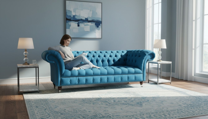 Design Couch Podkładka Sofy Materiał Nowoczesny Zestaw sofowy 3 kanapy trzyosobowe