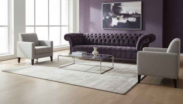 Kanapa Sofa 4 miejsce do siedzenia Design Podkładka Modern Włókienniczy Materiał Chesterfield Sofy Nowe