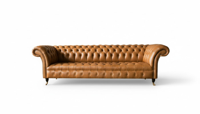 Sofa Design Chesterfield Podkładka Modern Włókienniczy Sofy Materiałowe Sofy 4 Osobowe Spania Nowe