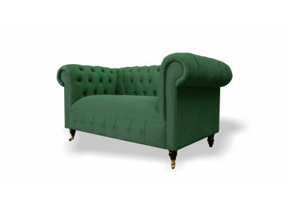 Chesterfield 2 miejsce siedzące Designerska Sofa Kanapa Podkładka Sofy Kanapy Materiał Włókienniczy