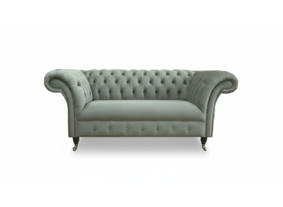 Sofa Chesterfield Sofa Podkładka Sofy Classic 2-osobowa Skóra Materiał Włókienniczy Nowość