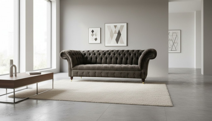 Chesterfield Original Meble 3 miejsce do siedzenia Sofa Podkładka Sofy Kanapy Sofa Tekstylna Nowość