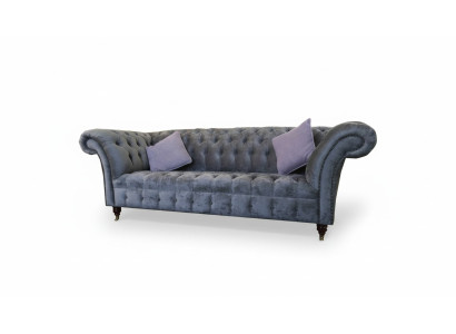 Chesterfield 3 miejsce do siedzenia xxl Podkładka Siedziba Couch Sofa Ustawić Big Couchen Szary Nowość