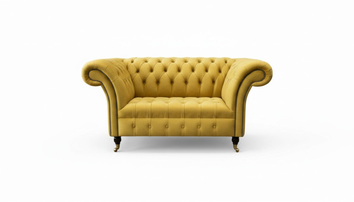 Klasyczne fotele Chesterfield kanapa Sofa Tapicerka Siedzisko Salon Relaks Klub Tkanina