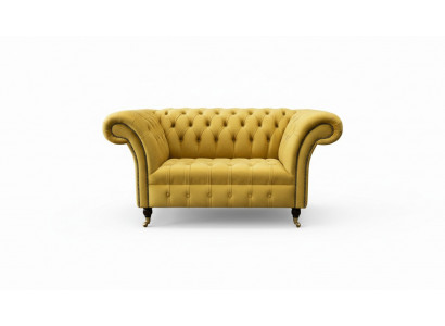 Klasyczne fotele Chesterfield kanapa Sofa Tapicerka Siedzisko Salon Relaks Klub Tkanina