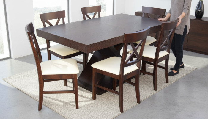 Ess Pokój Tabela Design Kredens Set Ustawić 7-częściowy zestaw foteli Modern Meble