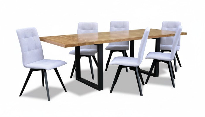 Ess Pokój Drewno Tabela Design Living Set Ustawić Zestaw Classic Meble 7 szt. Nowy