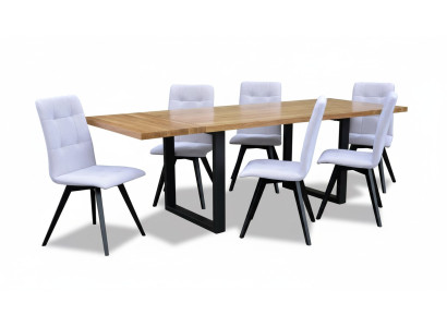Ess Pokój Drewno Tabela Design Living Set Ustawić Zestaw Classic Meble 7 szt. Nowy