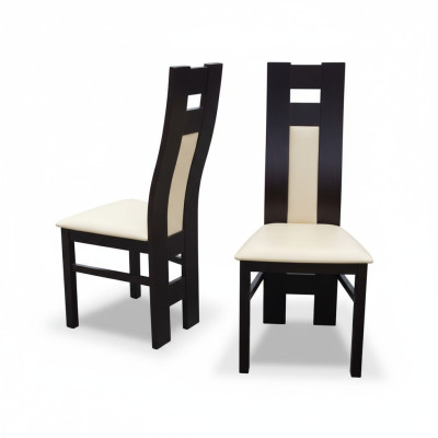 Zestaw krzeseł drewnianych 1x Krzesło do jadalni Solidne drewno Krzesło Designerskie krzesła do jadalni Krzesła