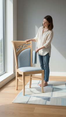 Design Krzesło Fotel Zestaw do jadalni Ustaw Podkładkę meble wiejskie Krzesła Design