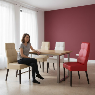 Designerski fotel luksusowy Krzesło Podkładka Krzesła Gastro jadalnia Design Siedziba Nowość