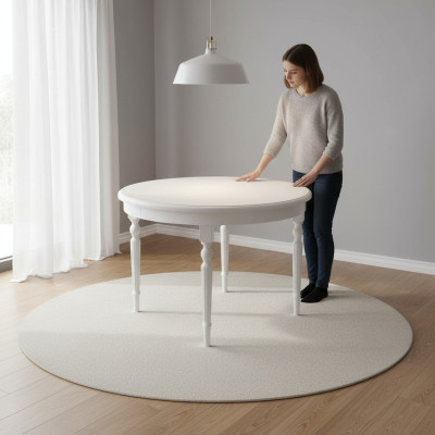 Design Stół obiadowy Drewno stoły jadalnia Meble Okrągłe Prawdziwe drewno stoły Modern New