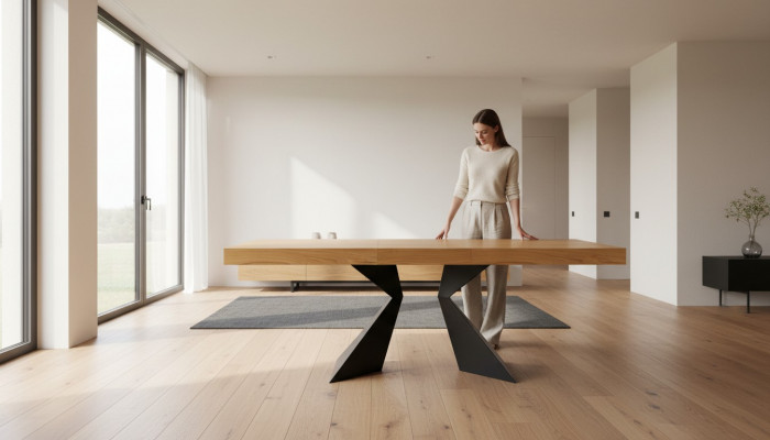 Designerska Luksusowa Jadalnia Tabela stoły Classic Meble Living Drewno Pokój Konferencja Nowość