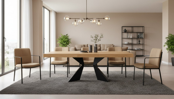 Designerska Luksusowa Jadalnia Tabela stoły Classic Meble Living Drewno Pokój Konferencja Nowość