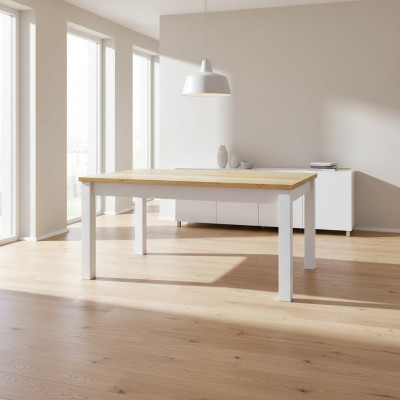 Stół obiadowy Tabela Grupa jadalnia Salon Ustaw Drewno Design stoły Nowy 160cm