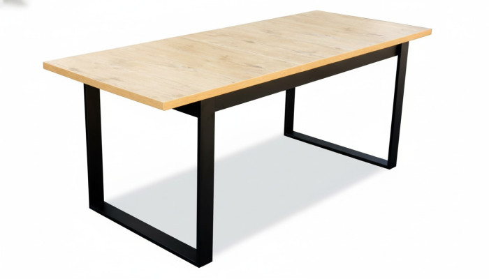 Stół obiadowy Tabela jadalnia Biuro Salon stoły Drewno Design 160cm Rozkładane