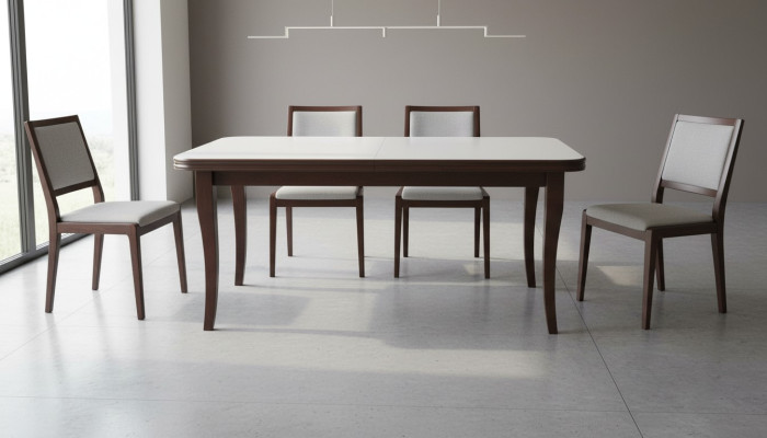 Designerski luksusowy stół konferencyjny stoły luksusowe meble jadalnia Drewno 90x160/200
