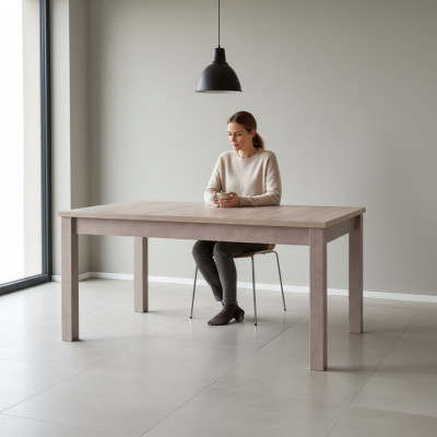 Ess Tabela Kuchnie Projektant Living Pokój stoły Drewno 160x80cm Prawdziwy Praca fizyczna Nowy