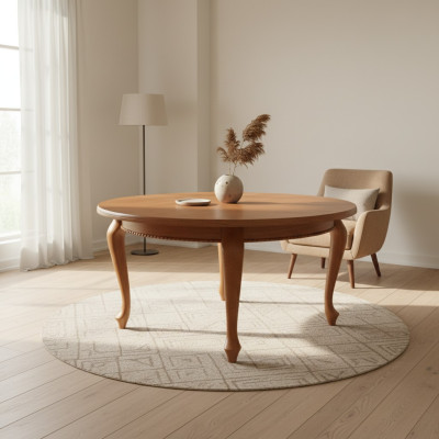 Stół obiadowy drewniany stół Drewno stoły jadalnia Design Luxury Meble 150x150/200cm