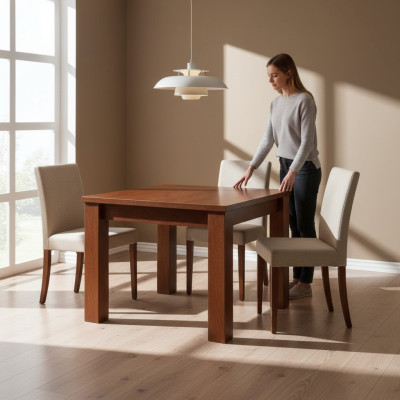 Luxury Ess Tabela Pokój Konferencja stoły Luxury Meble Drewno 90x90/330cm xxl Nowość
