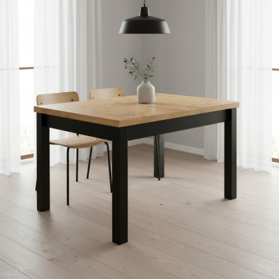 Jadalnia Tabela Pokój stoły Living Pokój Drewno Designer Brown 90x120/270 drewniane stoły