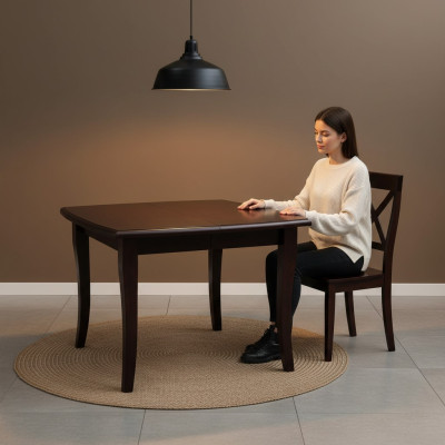 Stół obiadowy Drewniany Stół Solidny Drewno Meble Meeting jadalnia Tabela 100x100/250cm Nowość